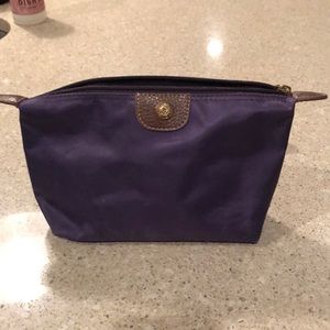 Purple Longchamp Pouch